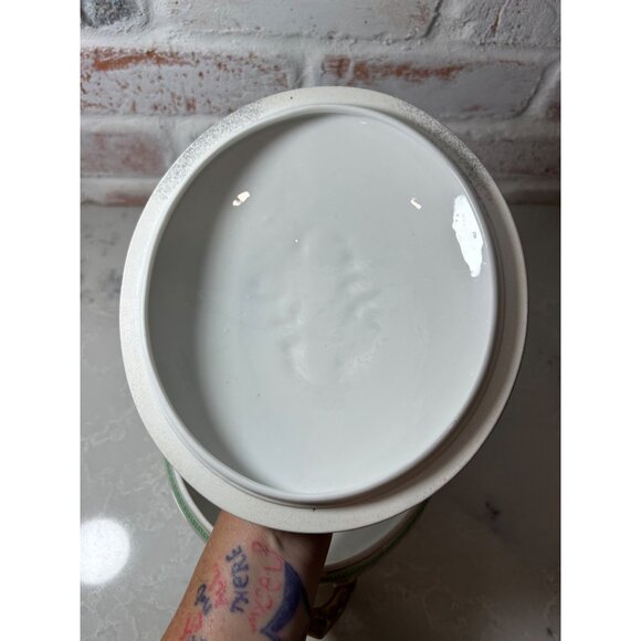 Antique Limoges D&C France L. Bernardaud & Co Covered Serving Dish Gold Accents - Picture 6 of 13